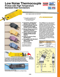 Thumbnail of document Data Sheet - HGTQIN Low Noise TC Probes w/High Temp Standard Size Connectors